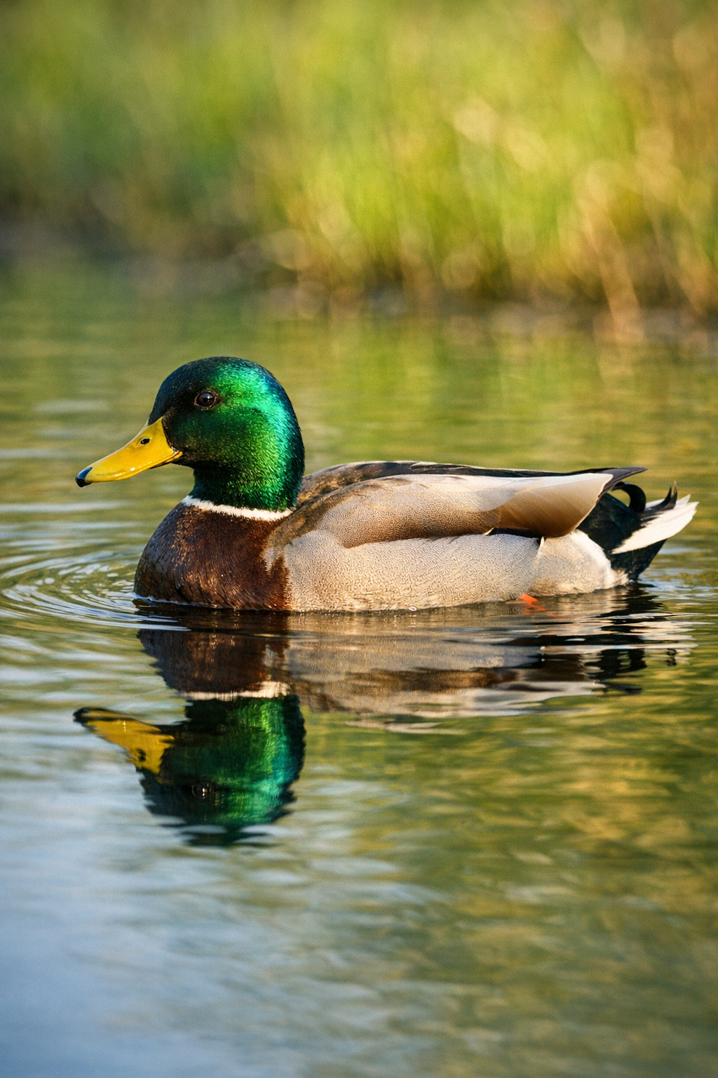 Duck in urban environment