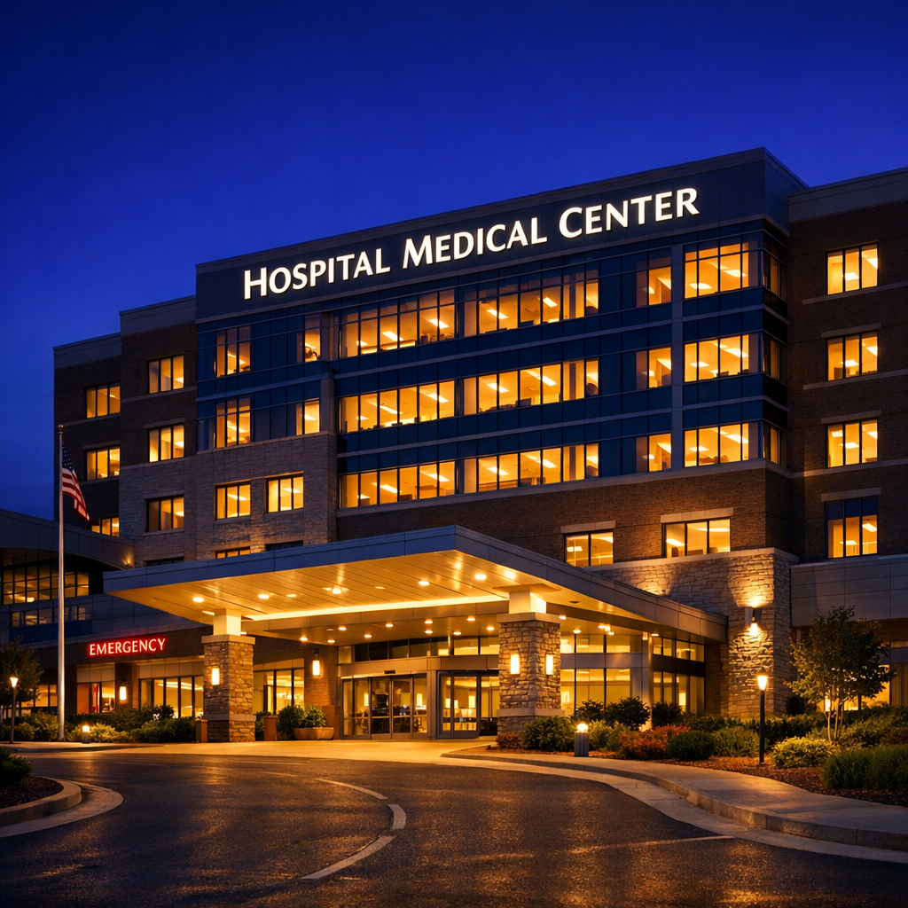 Hospital at night